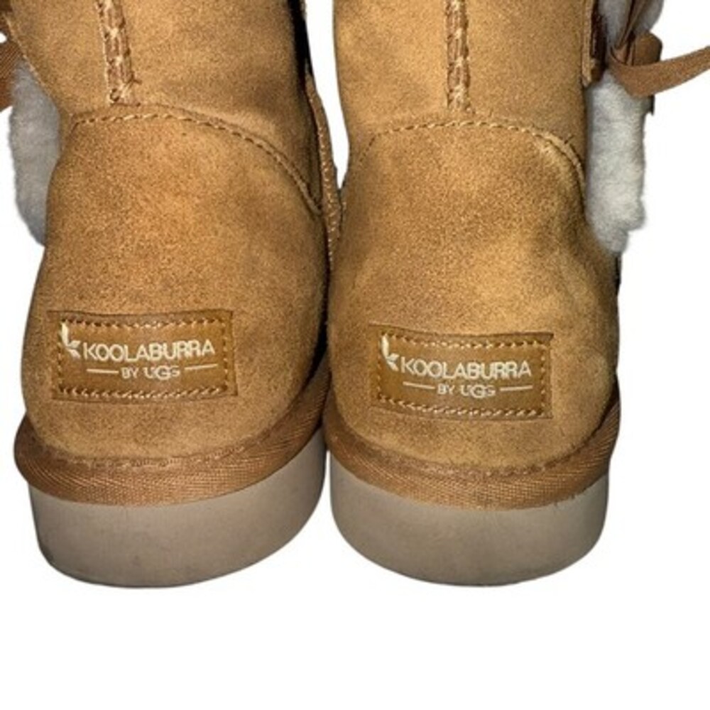 KOOLABURRA UGG US 10 41 Brown Suede Leather Tall VICTORIA Boot Shearling Lined - Picture 5 of 8
